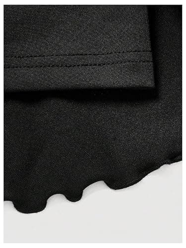 PRSFPN Women's Y2k Mini Ruffle Skirts with Shorts Tiered Layers Cute Elastic Waist Coquette Skort Drawstring Side Bow Tie thumbnail 8