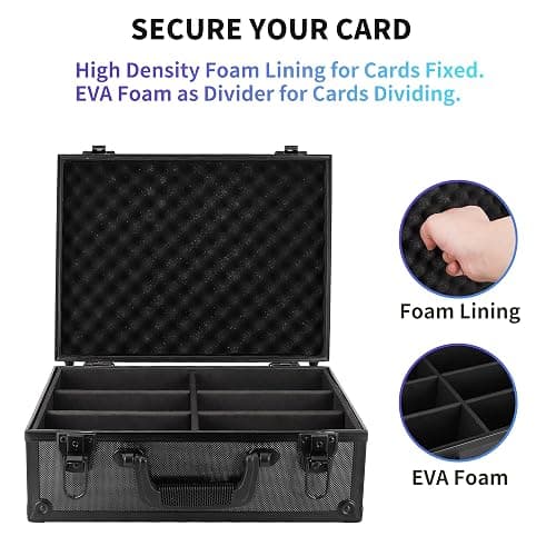 HZGXQN Toploader Storage Box for 3" x 4" 35pt Rigid Card, Top Loader Card Storage Hard Case, Sports Card Storage Boxes for Trading Cards, Top Loaders Holder (Holds 600+ Toploaders) thumbnail 4