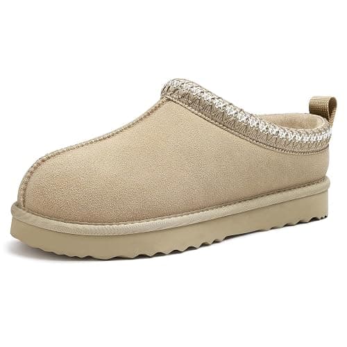 Litfun Women's Fuzzy House Slippers Genuine Suede Fluffy Winter Slipper Cozy Furry Warm Shoes Indoor/Outdoor thumbnail 3
