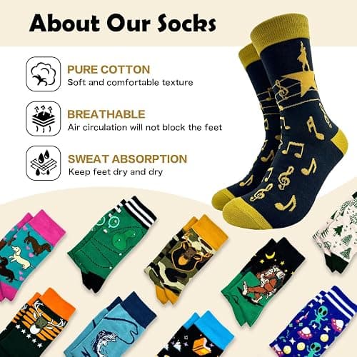 Cusrtyh My Thought Have Been Replaced By Hamilton Lyrics Novelty Funny Breathable Printed Cotton Socks, Unisex Cozy Knitted Crew Socks, Gifts for Music Lovers Hamilton Musical Inspired Lyrics thumbnail 4