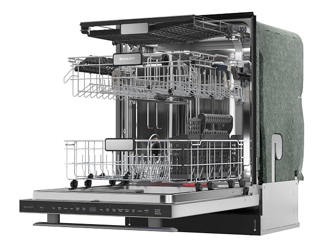 Sharp SDW6736MS 24-inch Stainless Steel Dishwasher, Third Rack, Library Quiet 47 dB, Power Wash Sprayer thumbnail 16