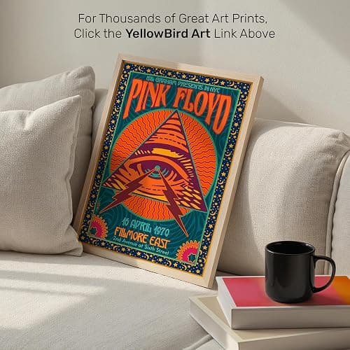 Vintage Concert Poster 11x14 - Psychedelic Rock Music Wall Art - Retro 70s Home Decor - Classic Rock Band Wall Art - Music Room Decoration - UNFRAMED thumbnail 8