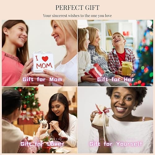 Konpicca Gold Number Necklace for Women 18K Gold Plated Small Cute Pendant with Box Chain Choker Necklace Personalized Jewelry Birthday Gift for Her thumbnail 7