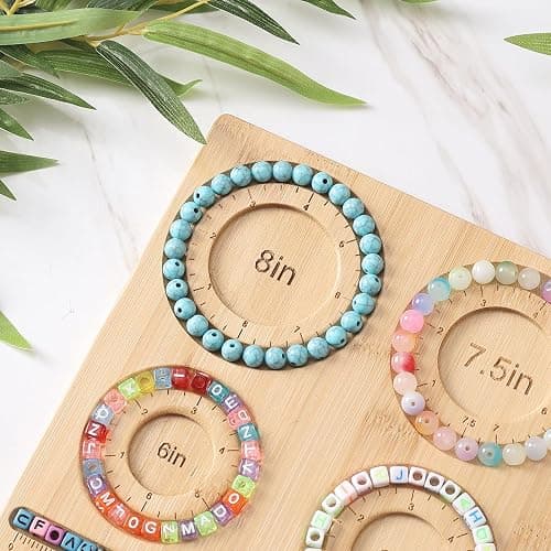 Petoysoso Bead Board for Jewelry Making, Bamboo Beading Board for Jewelry Bracelet Making, DIY Bracelet Bead Board thumbnail 3