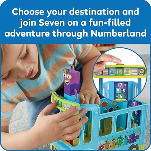 hand2mind Numberblocks Rainbow Counting Bus, Music Toys for Kids Ages 3-5, Toddler Musical Toys, Play Figure Playsets, Number Toys, Preschool Learning Toys, Math Toys, Birthday Gifts for Kids thumbnail 6