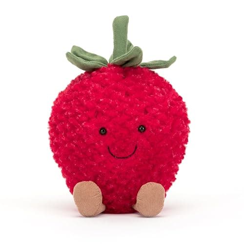 Jellycat Amuseables Strawberry Stuffed Toy, 8 inches - Fruit Plush - Fun Gift Idea thumbnail 6