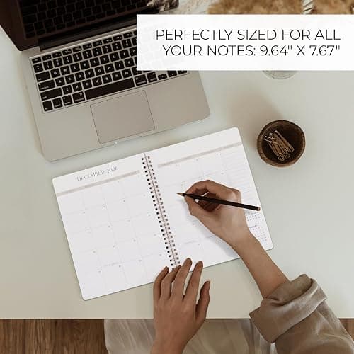 Beautiful 2025-2026 Monthly Planner and Calendar Book - Aesthetic To Do List Notebook For Women to Easily Organize Your Tasks and Boost Productivity - Runs From April 2025 Until December 2026 - Sage thumbnail 4