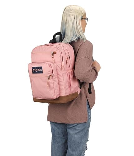 JanSport Cool Backpack, with 15-inch Laptop Sleeve - Large Computer Bag Rucksack with 2 Compartments, Ergonomic Straps, Misty Rose thumbnail 9