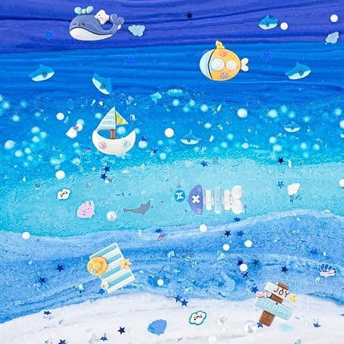 6 Pack Slimes, Blue Slime Kit, Butter Cloud Slime for Boys Girls Ages 8-12,Toys for Girls and Boys, Slime Party Favors Goodie Bag Stuffers, 4 5 6 7 8 9 10 Year Old Girl Birthday Gift Cute Stuff thumbnail 4