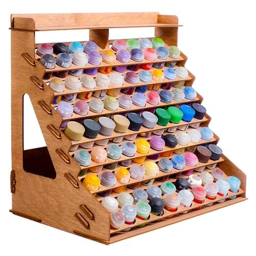 NEEDED - Citadel Paint Organizer for 87 Bottles and 14 Brushes  - Image 1