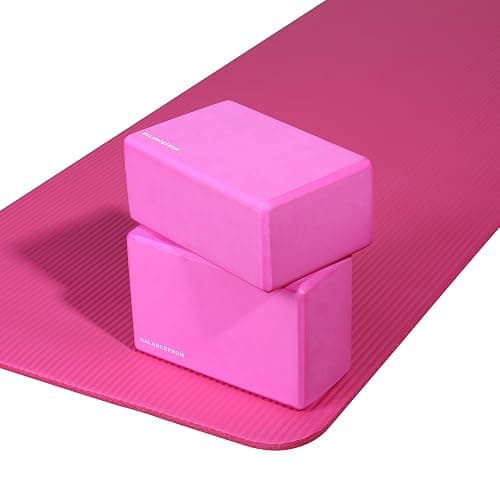 Fitvids Set of 2 High Density Yoga Blocks, 9"x6"x4" Each, Pair, Multiple Colors thumbnail 5