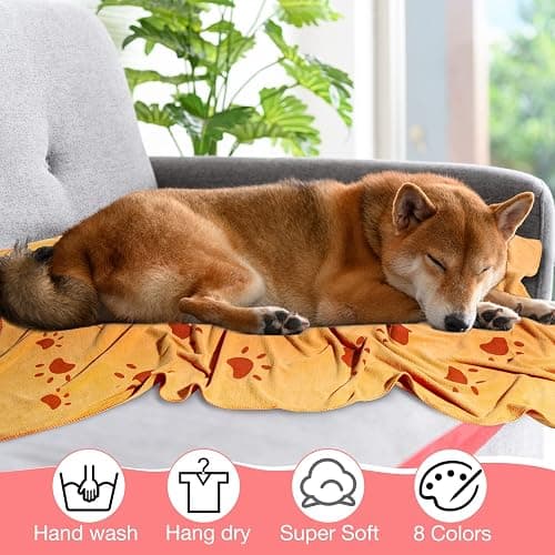 Chumia 8 Pcs 55 x 28 Inches Dog Towels Absorbent Microfiber Bath Drying Towels for Small Medium Large Pets Cat Puppy Shower Cleaning Accessories(8 Colors) thumbnail 6