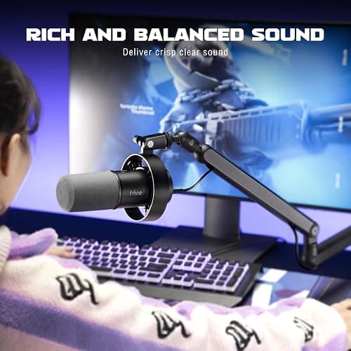 FIFINE K688 + Low Profile Boom Arm thumbnail 7