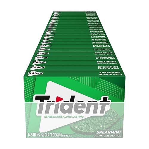 Trident Spearmint Sugar-Free Chewing Gum, Bulk, 24 Packs of 14 Pieces (336 Total Pieces) thumbnail 12