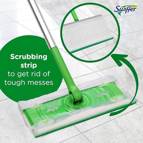Swiffer Sweeper Wet Mopping Cloths, Mops for Floor Cleaning, Open-Window Fresh, 24 Count thumbnail 4