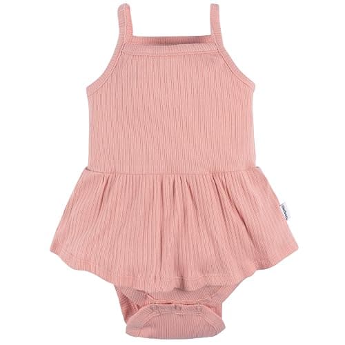 Gerber Baby Girls Multi-Pack Sleeveless Onesies Bodysuit thumbnail 4