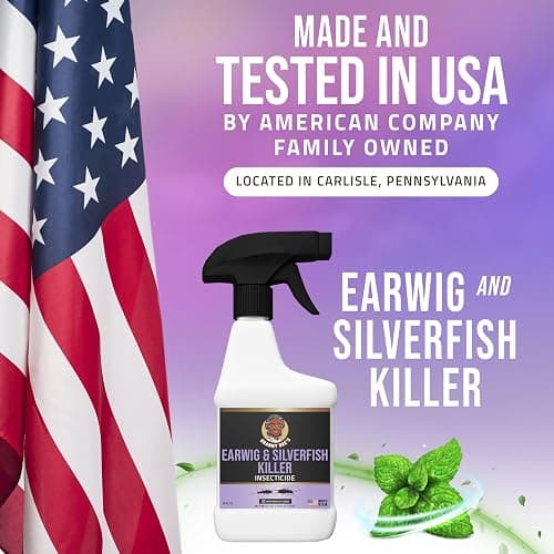 Granny Dee’s Earwig & Silverfish Killer Indoor & Outdoor (Made in USA) - Kills Pests in 24 Hrs - Plant-Based Bug Killer with Peppermint Oil - Safe for Pets & Kids - Targets Earwigs, Ants, Insect Flies thumbnail 8