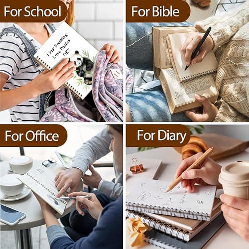 OINDADE Panda Gifts Notebook Journal, Funny Panda Spiral Notebook, I Just Freaking Love Pandas Notebooks Gifts for Pandas Lovers Girls Women Men, Cute Animal Bear School Office Supplies, 6x8.2In thumbnail 7