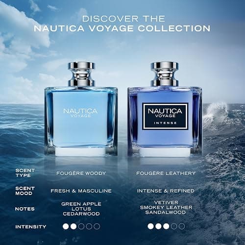 Nautica Voyage Eau De Toilette, Cologne and Fragrance For Men, Fresh, Romantic, Fruity Scent Woody, Aquatic Notes of Apple, Water Lotus, Cedarwood, and Musk Ideal Day Wear, Long Lasting 6.7Fl oz thumbnail 8