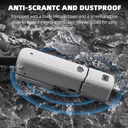 BRDRC Pocket 3 Silicone Cover, For Xtra Muse Protective Case Lens Protector Scratch-Resistant Sleeve Skin Compatible with DJI OSMO Pocket 3 Creator Combo/Xtra Muse Accessories (Pink) thumbnail 6