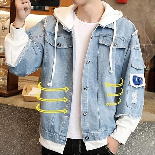 GO2COSY Anime My Dress-Up Darling Denim Jeans Jacket Hoodie Hooded Sweatshirt Sweater Pullover thumbnail 4