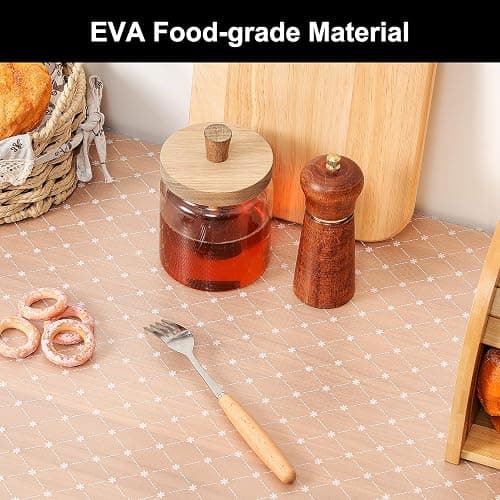 Cooyes Shelf Liner – Premium Non-Adhesive Cabinet & Drawer Liner for Kitchen – Waterproof Shelf Paper with Modern Pattern – Durable EVA Cabinet Mat – Easy to Cut （12" W x 120" L） thumbnail 3