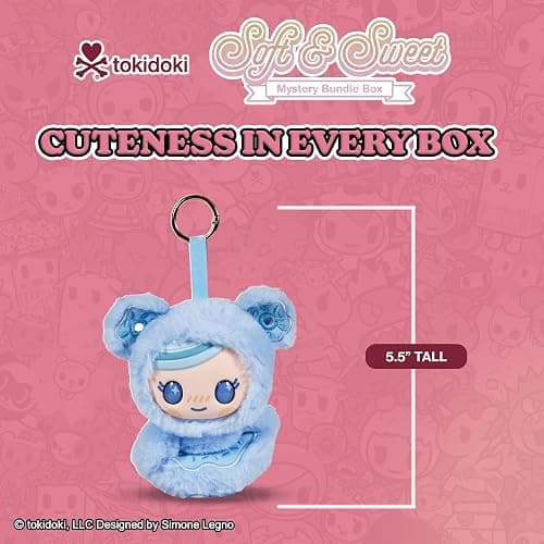 tokidoki™ - Soft & Sweet Vinyl Plush Blind Box - Collectible Plushies - Donutella & Biscotti with Attached O-Ring - Cute Pastel Keychain - Mystery Blind Box - 5.5 in Collectibles - 1 Pack thumbnail 5