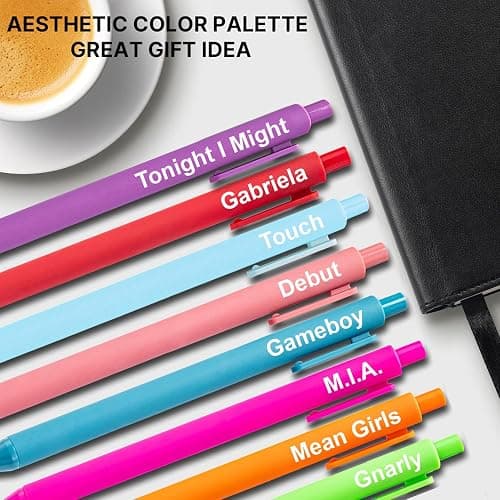 Kpop Gifts Merch, K pop Gel Pens, Cute Office Supplies for Music Fans, Aesthetic Music Birthday Party Favors for Girls, Christmas Stocking Stuffers Gift for Girls Boys thumbnail 6