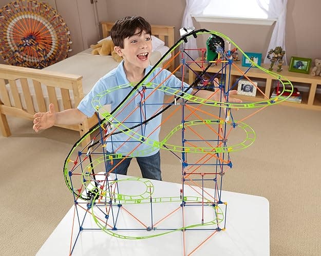 K'NEX 51438 Typhoon Frenzy Roller Coaster Building Set Building Kit, Gray thumbnail 7