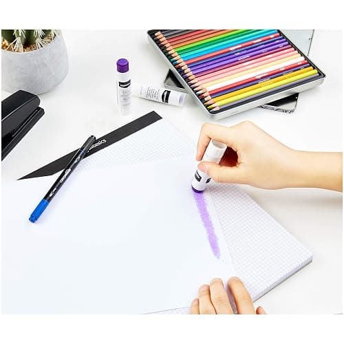 Amazon Basics Purple Washable School Glue Sticks, Dries Clear, 0.24-oz Stick, 30-Pack - Purple - 30-Pack thumbnail 5