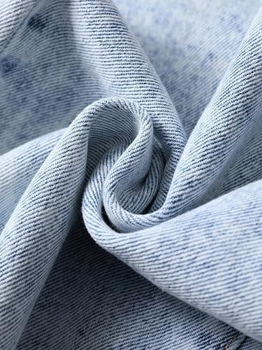 Peakpride Jeans for Teens Girls Baggy Wide Leg Elastic Waist Bowknot Embroidery Denim Pants Y2K Trendy Streetwear 12-16Y - Light Wash - 14 Years thumbnail 5
