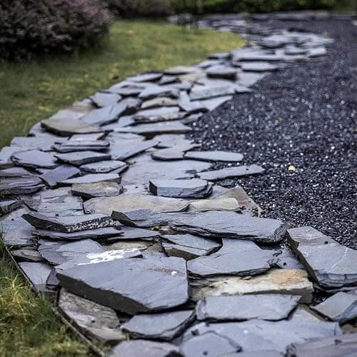 Unocho Natural Slate Stone Reptile Basking Platform Rock 10lb Fish Tank Rocks for Aquascaping Terrarium Decoration&Reptile Habitats Tortoise Enclosures(2-6 inches) thumbnail 7