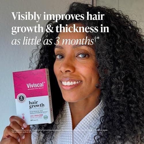 Viviscal Hair Growth Supplements For Women For Thicker, Fuller Hair, Nourishes Thinning & Loss, With Proprietary Collagen Complex, 60 Tablets, 1 Month Supply thumbnail 7