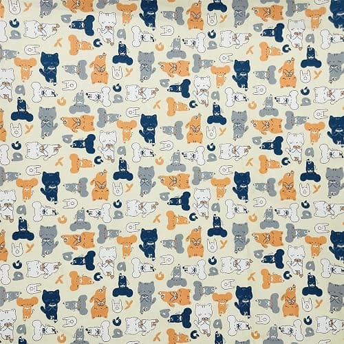 Cat Fabric Fat Quarters Bundles Cute Animal Pattern Cotton Quilting Fabric for Sewing Crafting 18" x 22" (7pcs) SZRUIZFZ thumbnail 4