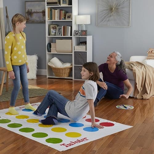Hasbro Twister Party Classic Board Game for 2 or More Players,Indoor and Outdoor Game for Kids 6 and Up,Packaging May Vary - Red, Yellow, Blue, Green, White thumbnail 9