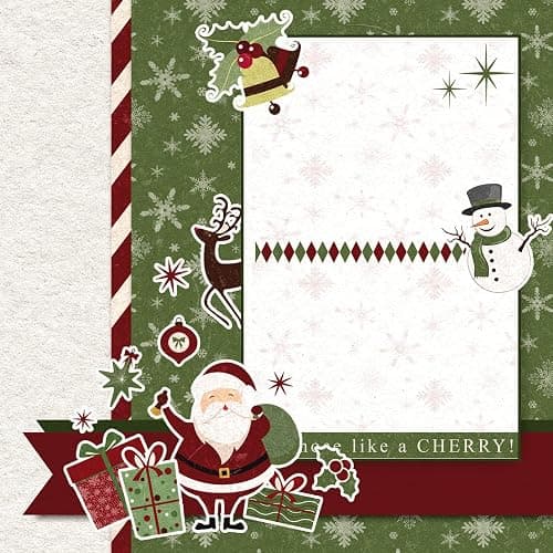 Whaline 24 Pack Christmas Pattern Paper 30x30cm Red Green Textured Scrapbook Paper Double-Sided Xmas Craft Papers Folded Flat for DIY Background Card Making Scrapbook Photo Album Decor, 12 Designs thumbnail 7