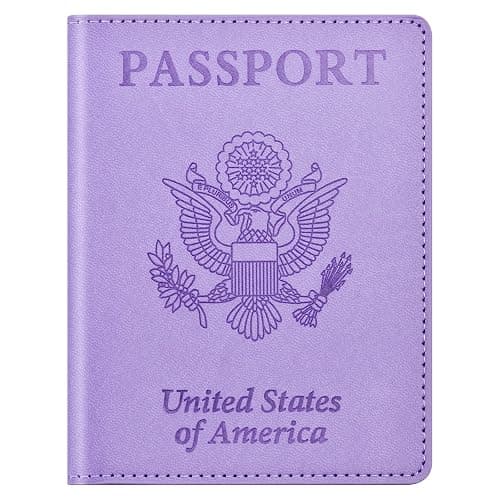 Eoehro Passport Holder for Travel Essentials, Passport Wallet Cover Case for Travel Must Haves Accessories, Passport Book Holders for Women and Men - Image 1