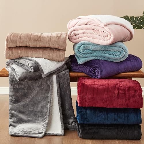 EHEYCIGA Heated Blanket - 9 Heating Levels, 10 Hour Auto Off, Soft Cozy Sherpa Washable Throw, 50 x 60 Inches thumbnail 7