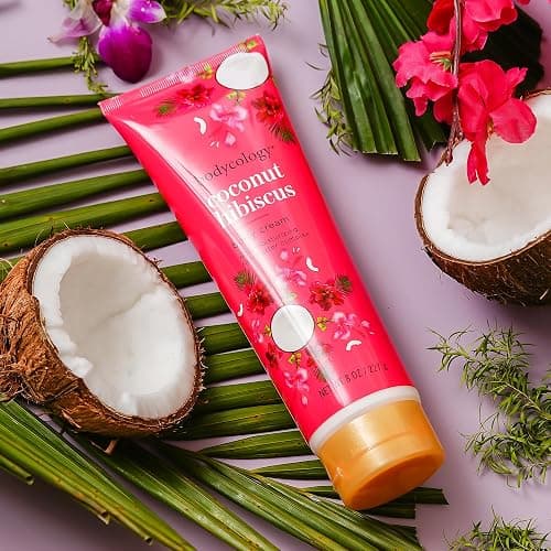Bodycology Coconut Hibiscus Moisturizing Body Cream for Women, 8 fluid_ounces thumbnail 4