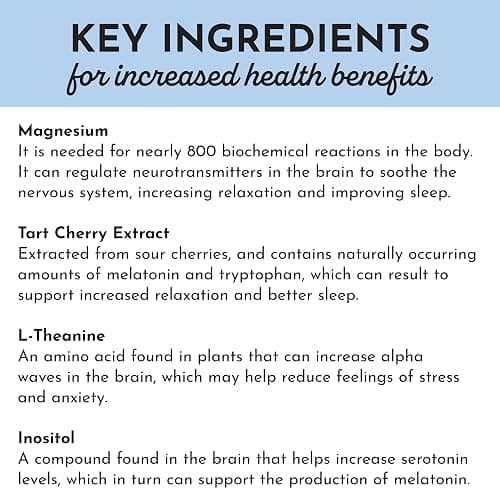 Kids Nighttime Relax Drink Mix – Strawberry Limeade Flavor – 60 Servings | Magnesium, Tart Cherry & L-Theanine | Supports Evening Calm, Relaxation & Restful Sleep* thumbnail 5