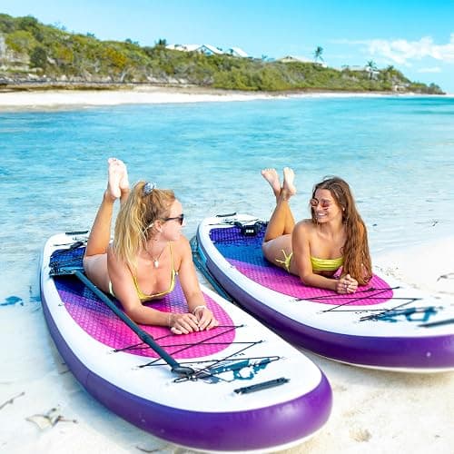 Roc Inflatable Stand Up Paddle Board 10' 6" with Premium SUP Paddle Board Accessories, Wide Stable Design, Non-Slip Comfort Deck for Youth & Adults thumbnail 5