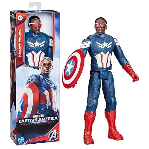 Marvel Studios Captain America Brave New World, Titan Hero Series, 12-Inch Captain America Action Figure, Super Hero Toys for Kids 4 and Up thumbnail 3