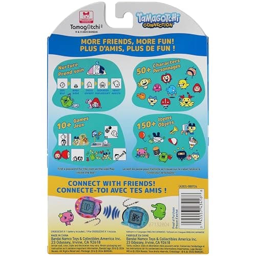 TAMAGOTCHI Bandai Connection Mascota Digital Carcasa Rosa con Purpurina Mascota Virtual Juguete Electrónico Con Conexión Infrarroja Para Diversión Compartida | Juguetes Para Niños Para Niñas Y Niños thumbnail 7