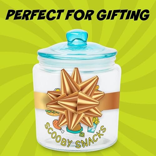 Silver Buffalo Scooby Doo Scooby Snacks, Glass Jar with Lid | Cookie Candy, Small Size thumbnail 7