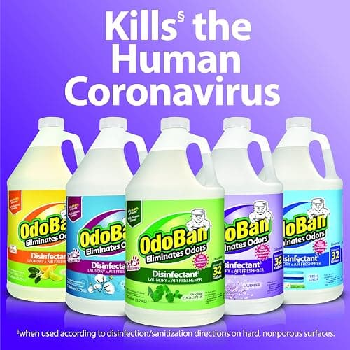 OdoBan Disinfectant Concentrate and Odor Eliminator, Made in the USA, Original Eucalyptus Scent, 1 Gallon - Eucalyptus - 128 Fl Oz (Pack of 1) thumbnail 10