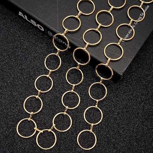 LIMHOO Metal Waist Chain for Women Chunky Belly Link Chain Belt for Dresses thumbnail 5