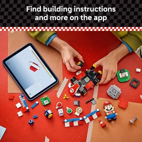 LEGO Super Mario: Mario Kart – Interactive Mario & Standard Kart Building Toy - Pretend Play Racing Playset for Boys & Girls, Ages 7+ - Gift for Christmas - 72043 thumbnail 6