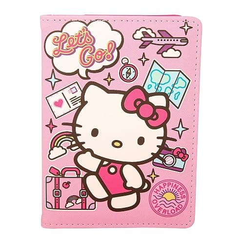 Hello Kitty Passport Cover for Travel Official License, Sanrio Gifts | Cute Passport Holder, Hello Kitty Travel Accessories, Passport Case - Image 1