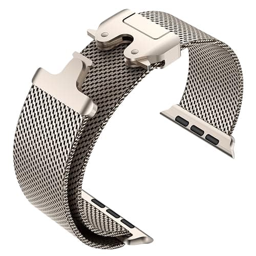 Milanese Mesh Loop for 44 mm 45 mm Apple Watch Band for Men 42mm 44mm 46mm 38mm 45mm Series 7 40mm 41mm 49mm Women,Stainless Steel Parachute Buckle for iWatch Ultra 2 Series 10 9 8 7 6 SE 5 4 3 thumbnail 6