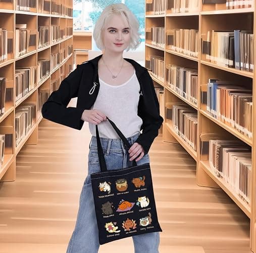 G2TUP Heroes of Olympus Movie Tote Bag Movie Fans Gift Cats Lover Shoulder Bag Magic Novels Merch thumbnail 7
